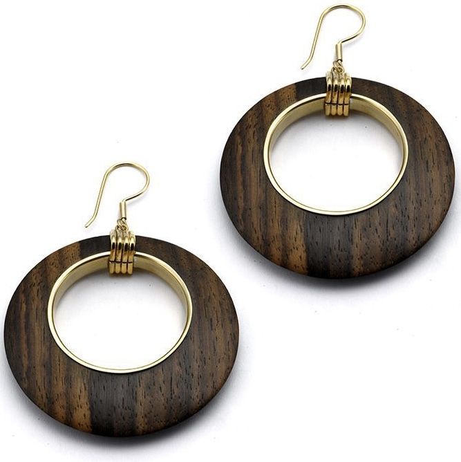 Wooden earring 2