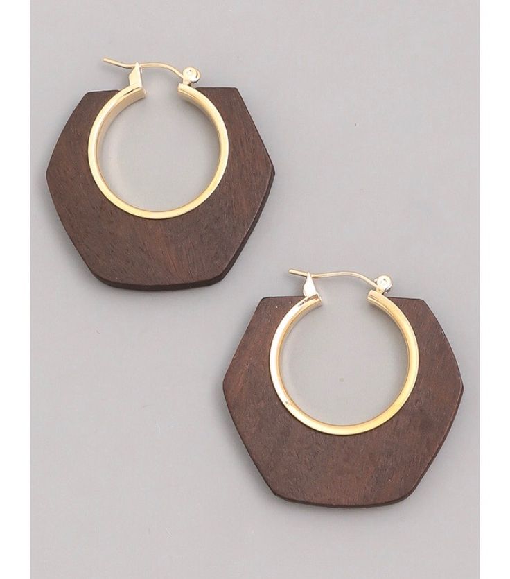 Wooden earring 3