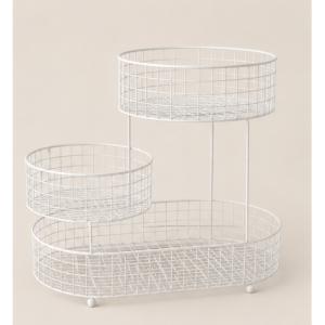 Wholesale Silver 3 Tier Kitchen Storage Basket 3