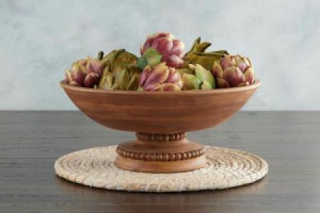 WOODEN BOWL WITH BASE 3
