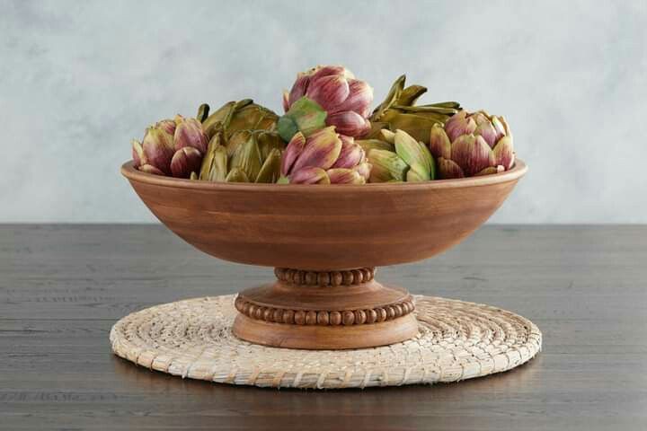 WOODEN BOWL WITH BASE 3