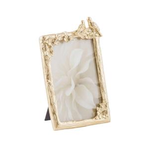 Wholesale Vintage Resin Picture Frame Antique Gold Bird and Flower Photo Frame Baroque Style Tabletop Decorative Frame for Wedding Home Decor