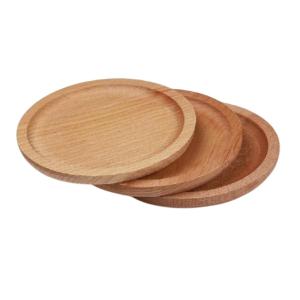  Premium Handcrafted Wooden Drink Coasters Non Slip Round Wood Cup Mats Heat Resistant Rustic Beverage Coasters for Home Bar 2