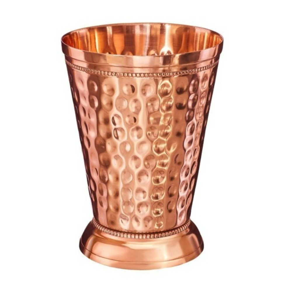 Pure Copper Tumbler Hammered Copper Glass For Ayurvedic Water Drinking Handcrafted Seamless Copper Cup Wholesale Drinkware Vessel