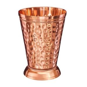 Pure Copper Tumbler Hammered Copper Glass For Ayurvedic Water Drinking Handcrafted Seamless Copper Cup Wholesale Drinkware Vessel