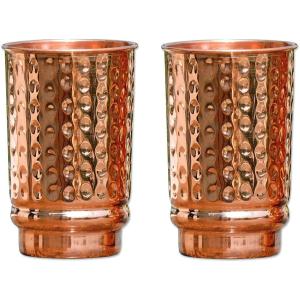  Handmade copper cup heavy duty copper tumbler, pure copper water glass eco-friendly metal drinkware  Indian traditional copper glass 3