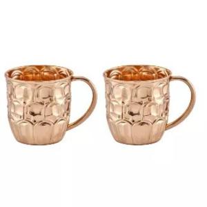  Product Handcrafted Hammered Copper Mugs Set  Solid Copper Moscow Mule Cups for Bar and Restaurant  Insulated Metal Beer Krugs Drinkware Wholesale