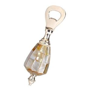 Luxury Mother of Pearl Inlay Gold Brass Bottle Opener White Resin Handle Premium Beer Cap Lifter Wholesale Wedding Favor Gifts Custom Logo Barware 3