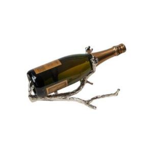 Luxury Metal Twig Wine Bottle Holder  Decorative Single Bottle Tabletop Display Stand  Creative Branch Wine Rack for Hotel Bar and Home Decor Countertop Centerpiece