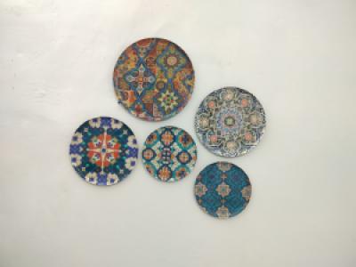 Metal Wallplates Set of 5 || Decorative Wallplates 3