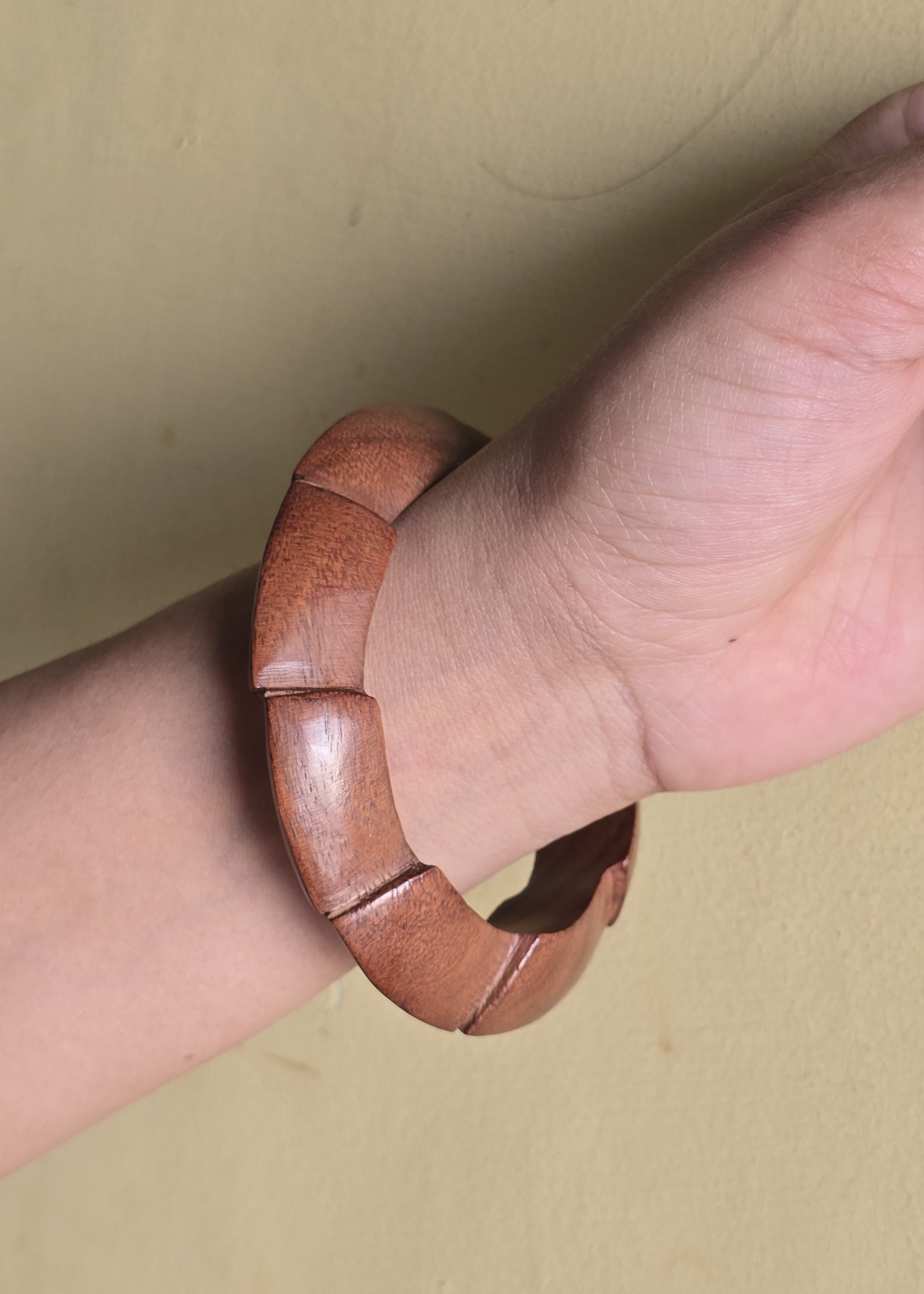 The Chiseled Bark Series, Hand-Crafted Split Stripes Bangles