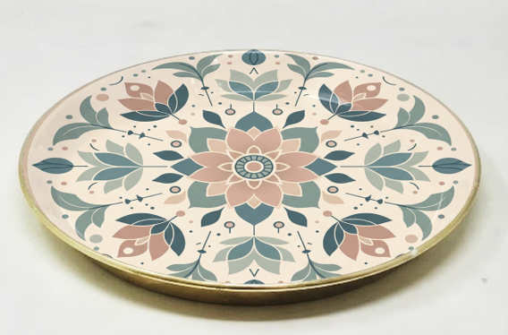 Metal Round Enamel Tray || Enamel Coated 2