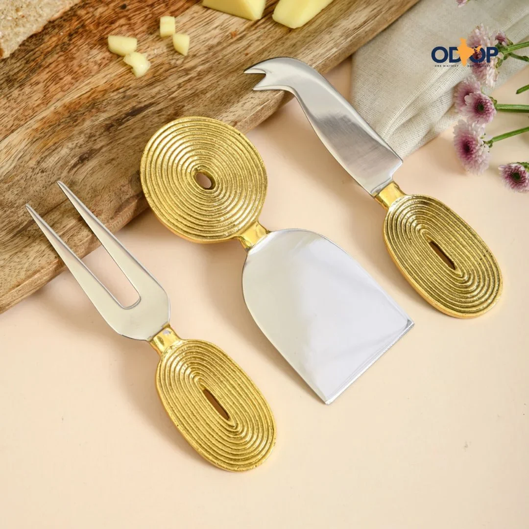 Cheese Knife Set | Stainless Steel Blades | Metal Handles | Luxury Wedding Gift 4