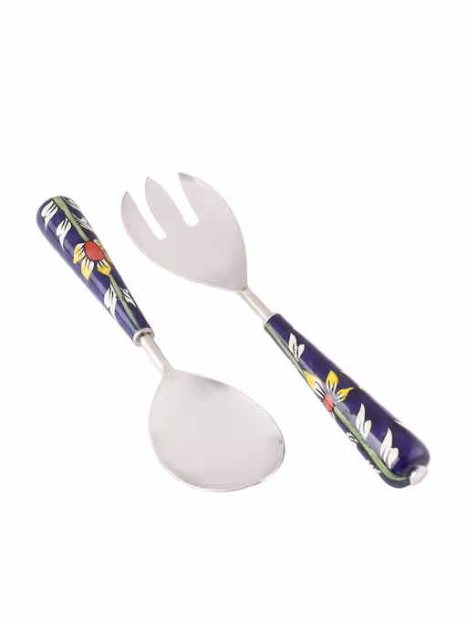 Hand-Painted Handle Stainless Steel Serving Set 3