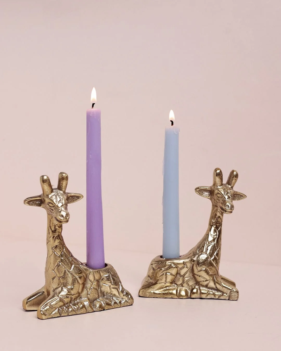 Luxury Giraffe Shaped Metal Candle Holders – Set of 2 2