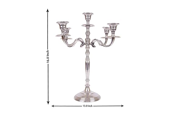 Elegant 5-Light Metal Candelabra Candle Holder 3