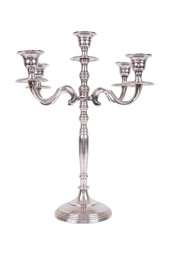 Elegant 5-Light Metal Candelabra Candle Holder 4